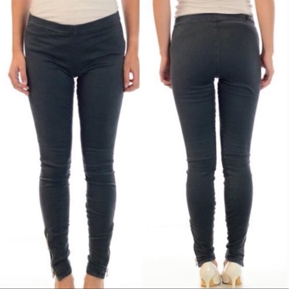 Joe’s Jeans Grey Ankle Zip High Rise Legging - Picture 2 of 13